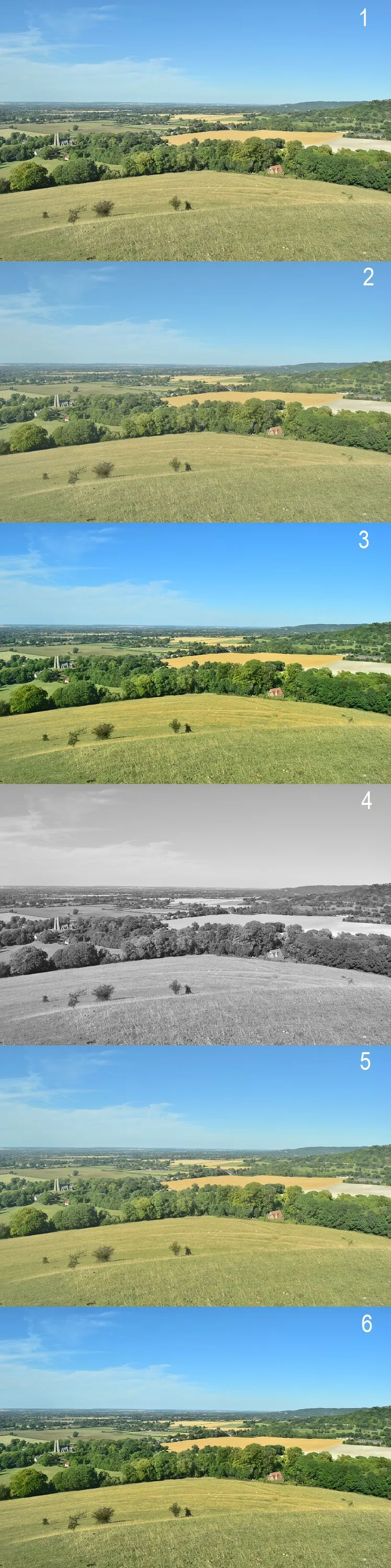 Nikon D5300 picture control photo example, Chiltern Hill in UK
