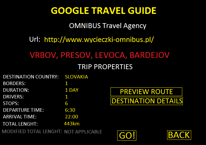 Google Travel Guide trip details 4