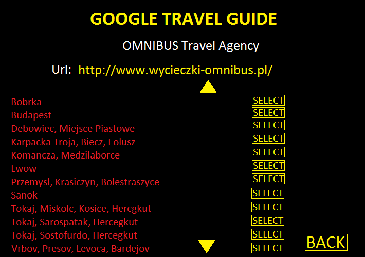 Google Travel Guide trip choice 2