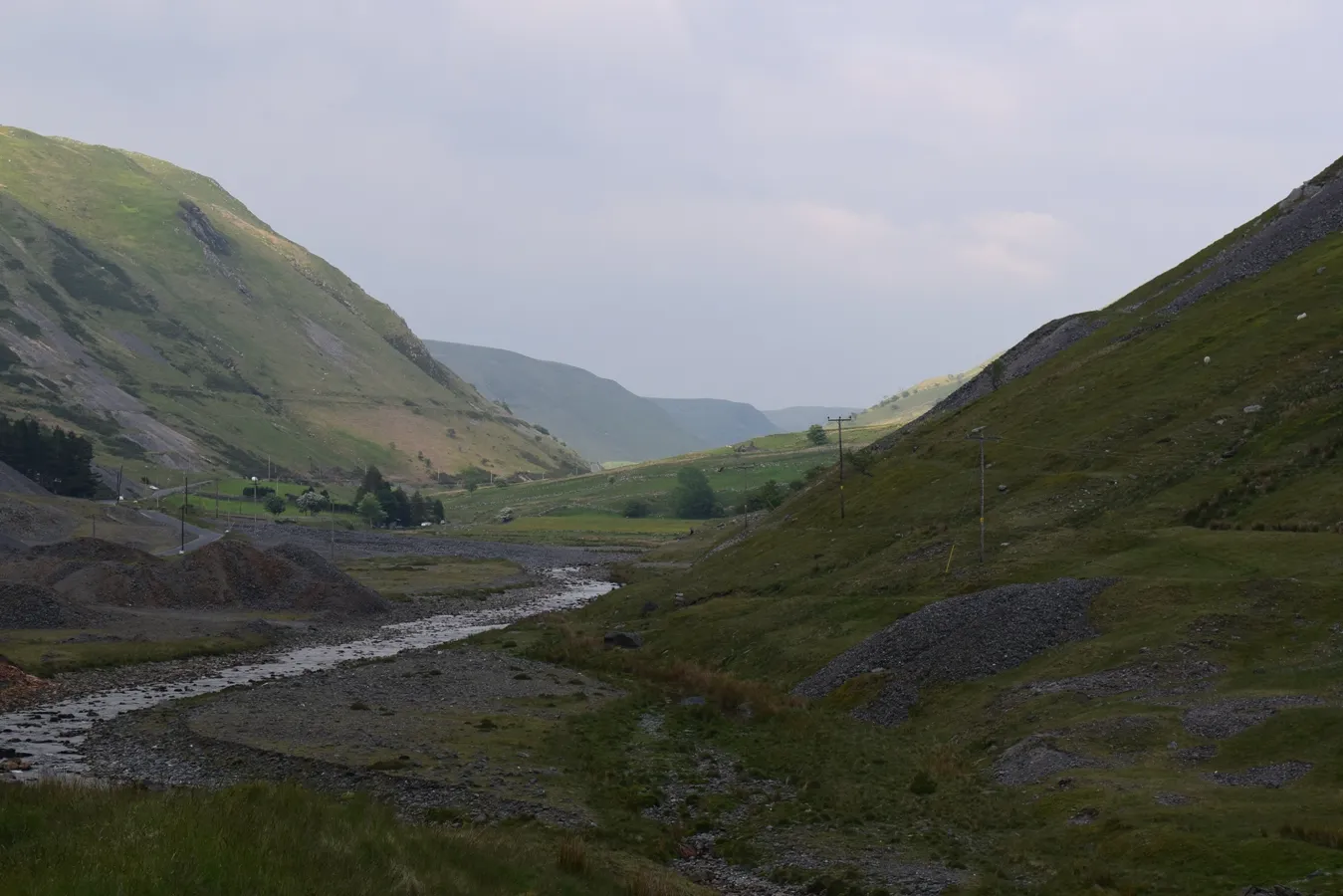 The Elan Valley seen from the Cwmystwyth village