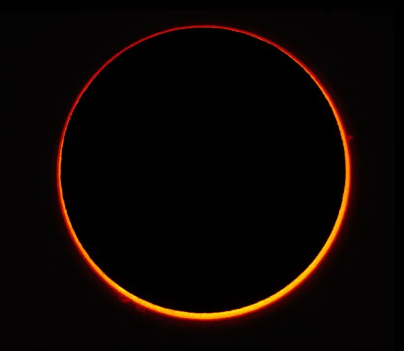 2016 annular solar eclipse above Madagascar