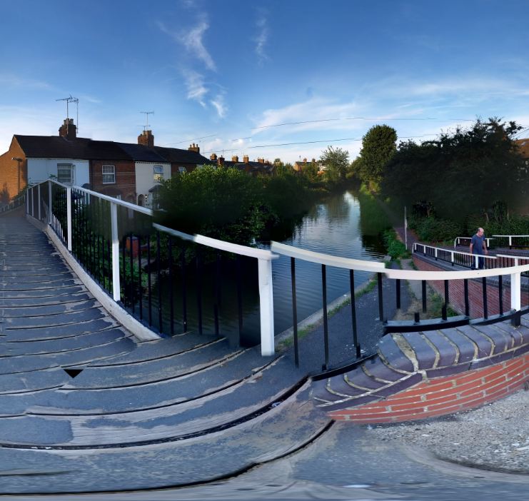 Samsung Galaxy S5 surround shot example, The Grand Union Canal in Aylesbury