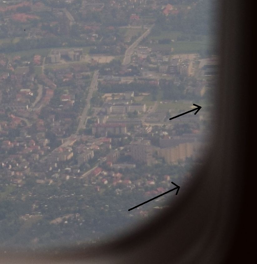 Boeing aircraft distorsion on the window edges
