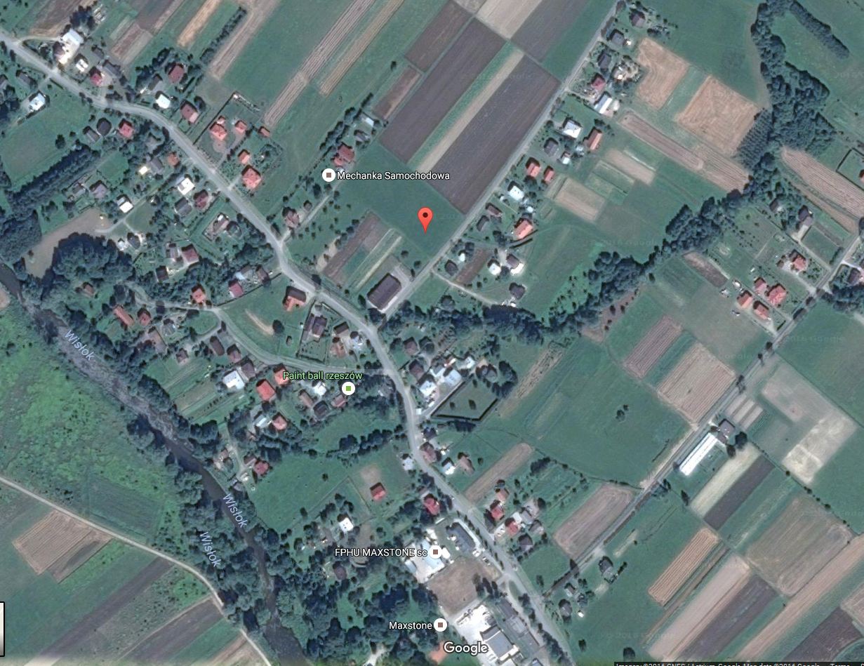 Bratkówka w Google Maps satelita