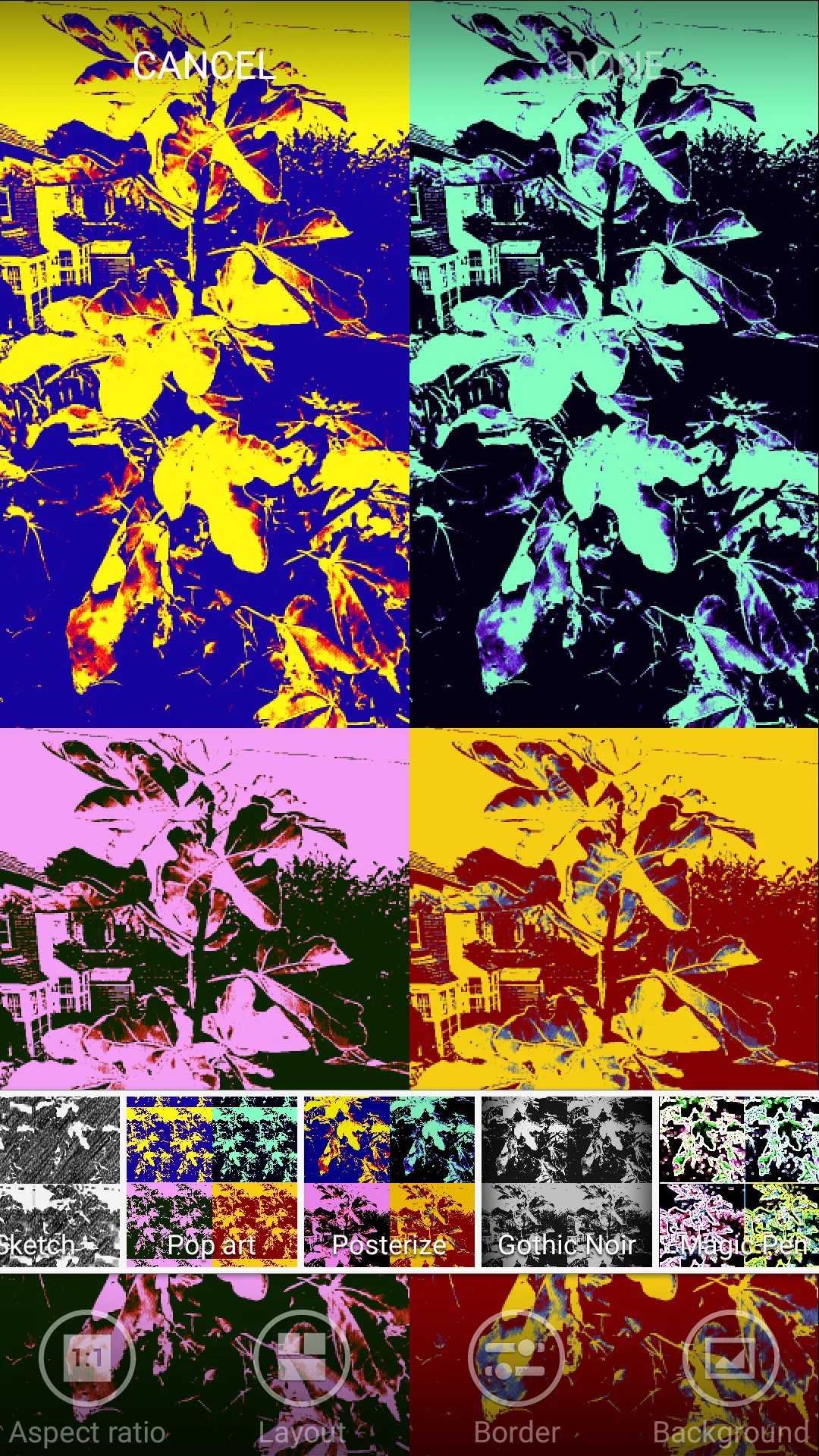 Samsung Galaxy S5 pop art picture effects, examples 2