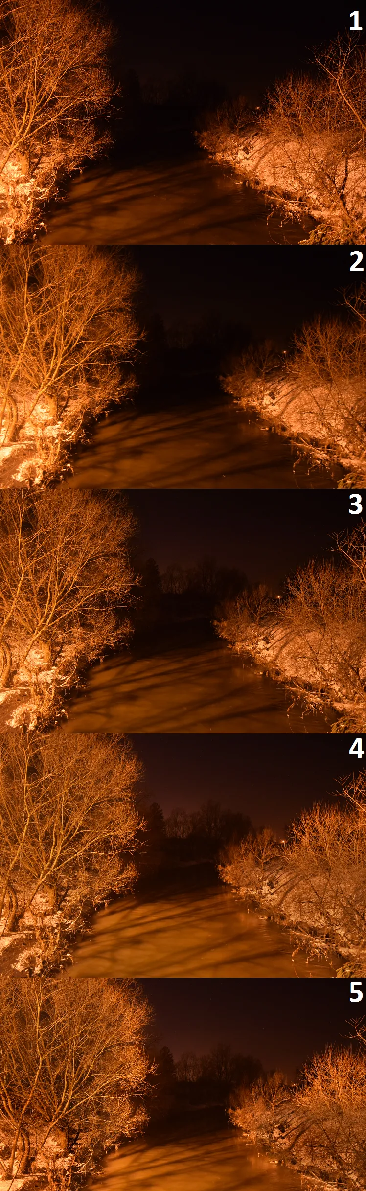 Nikon D5300 HDR in action at night, Odrzykoń Wisłok river