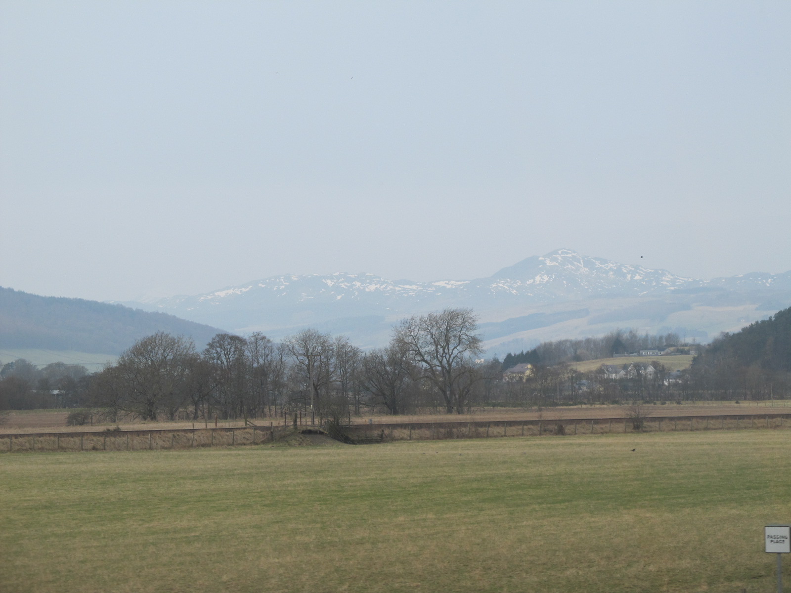 Cairngorn Mountains seen from the River Tay valley