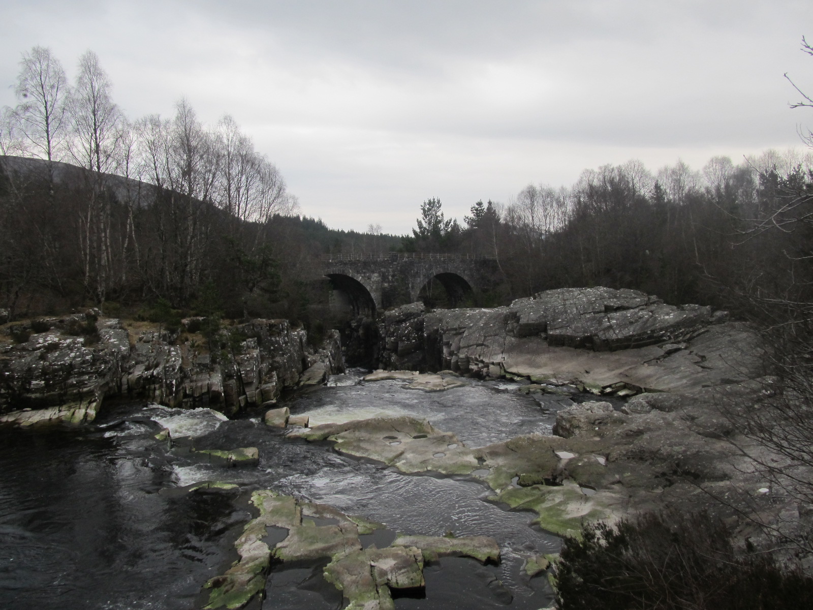 Black Water Altan Dubh river and paleosoic gneisses