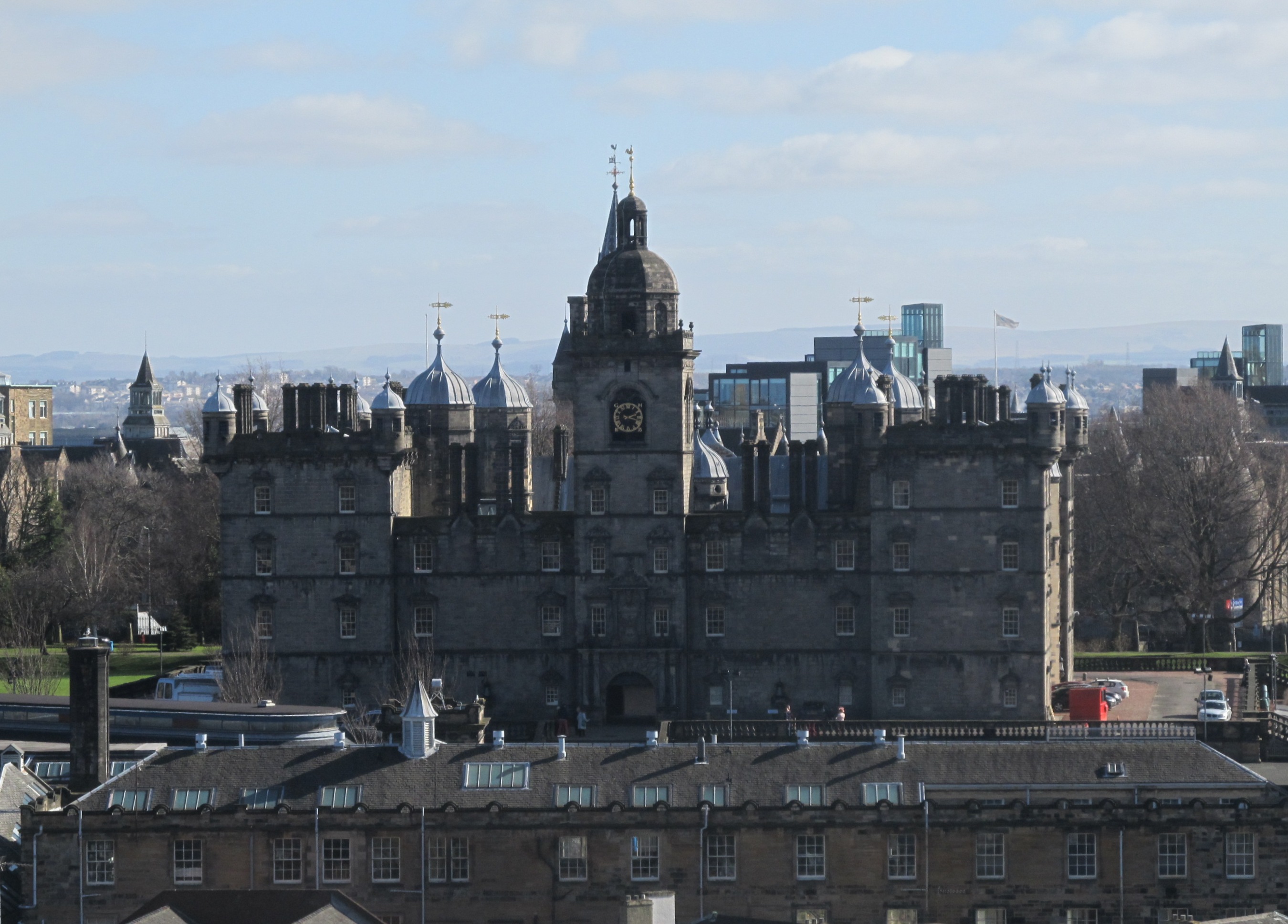 Edinburgh - George Heriot's School seen from the castle