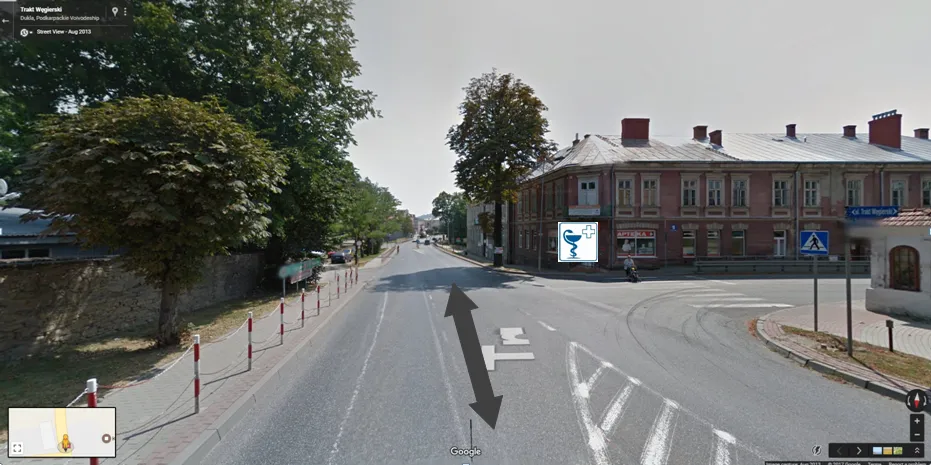 Virtual Travel Guide based on Street View, public info on Street View, Dukla