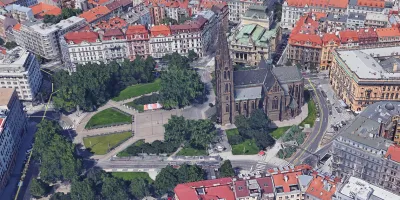 Google Earth, Prague city centre