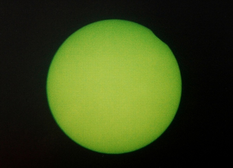 1993 grazing solar eclipse seen from Krosno