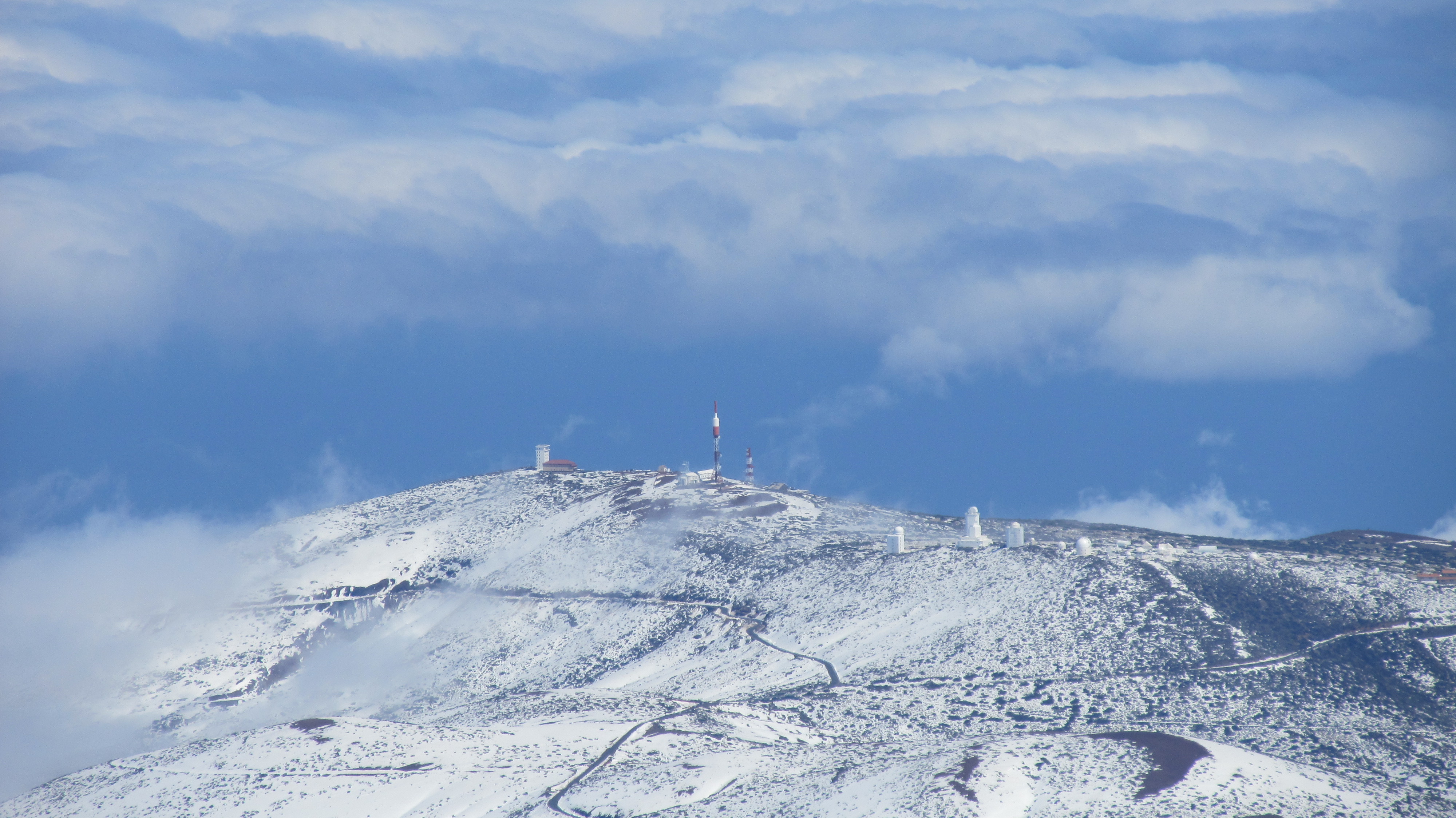 Pico del Teide Observatory seen from Mount Teide