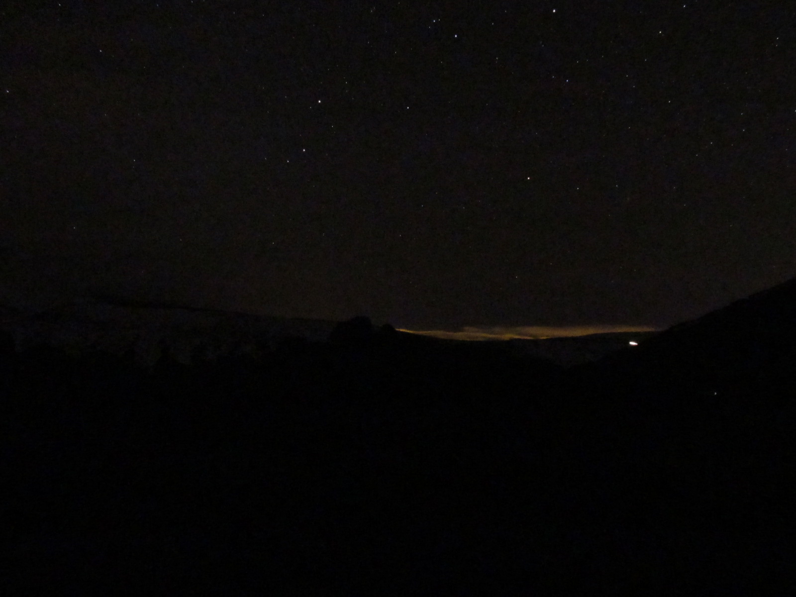 Tenerife light pollution from Puerto de la Cruz