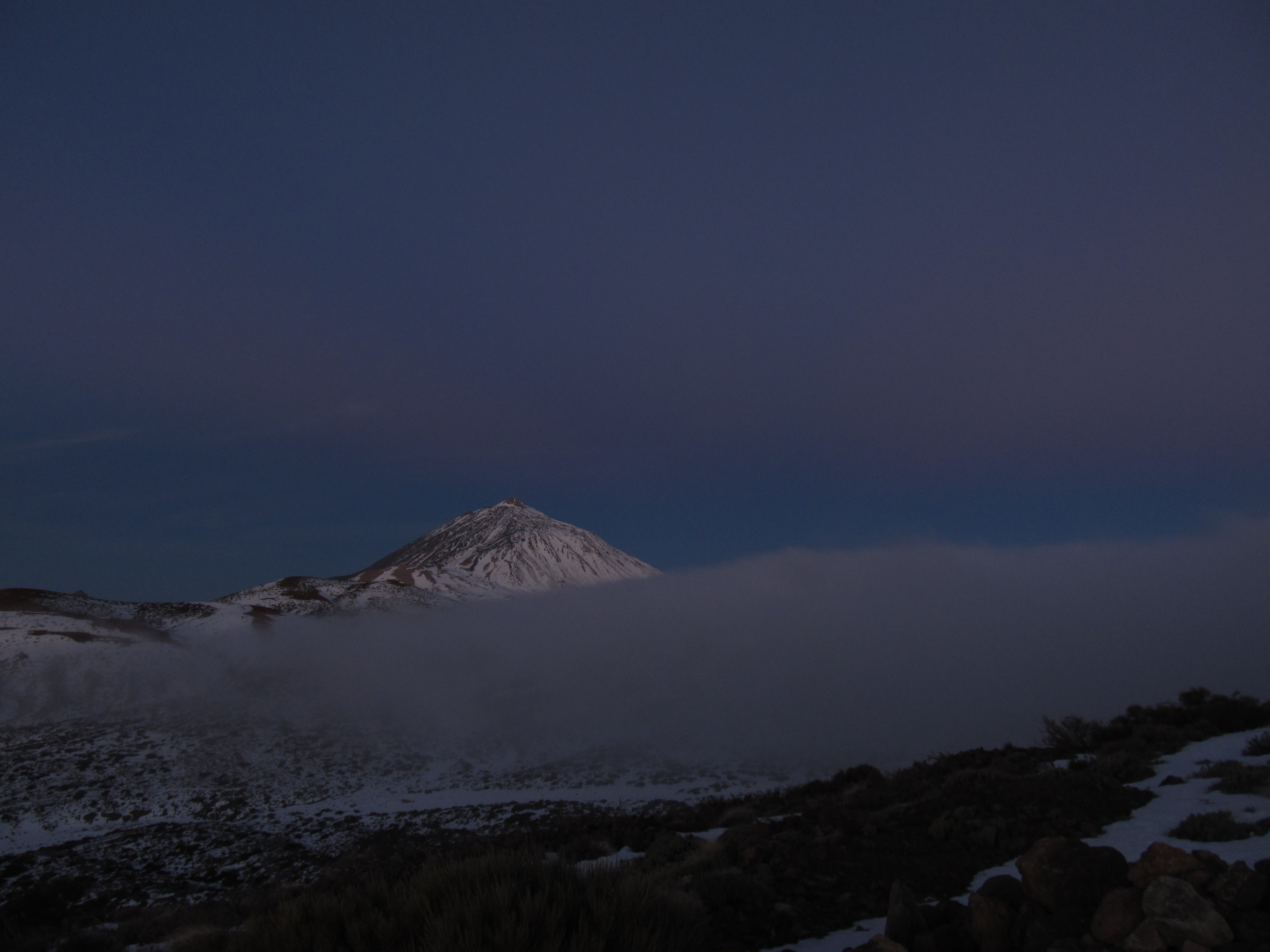 Mount Teide behond the cloud