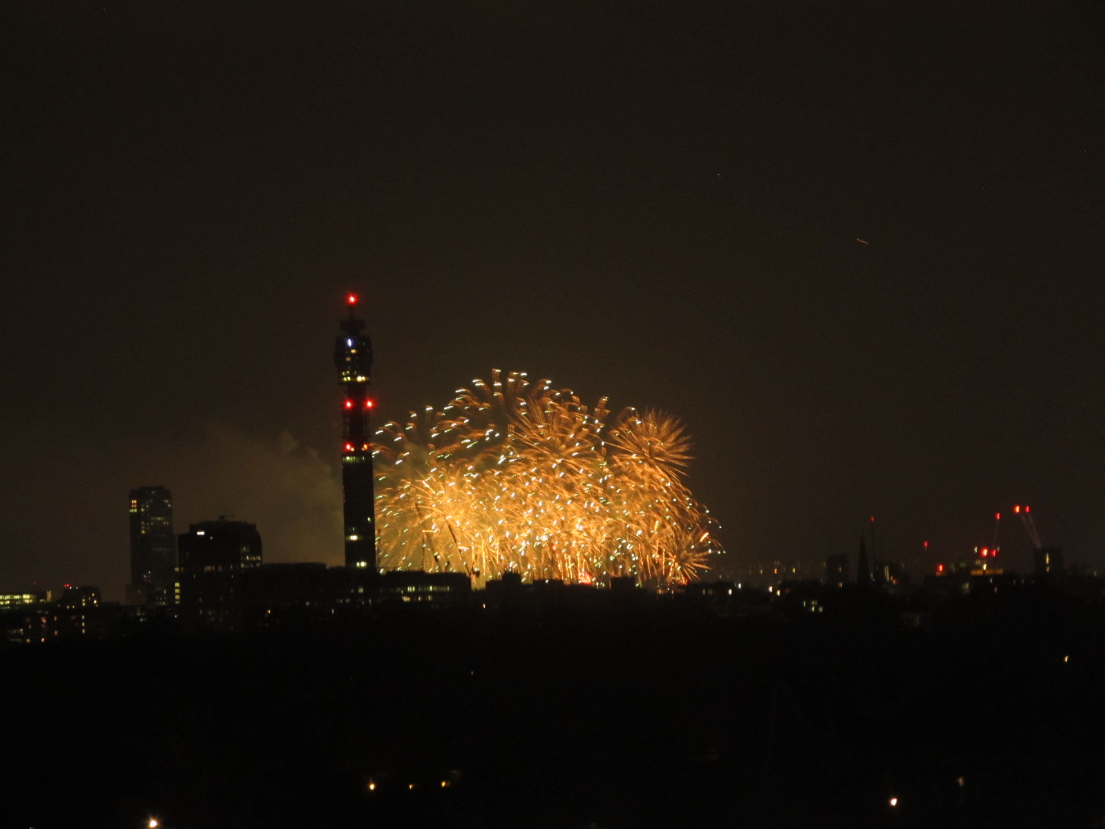 London Eye fireworks seen from Primrose Hill viewpoint2