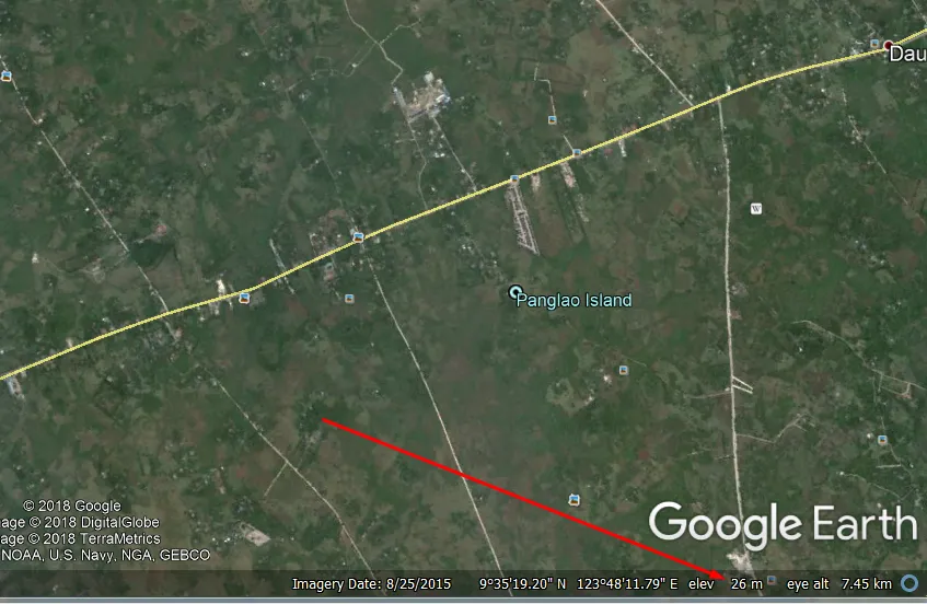Panglao Google Earth satellite imagery