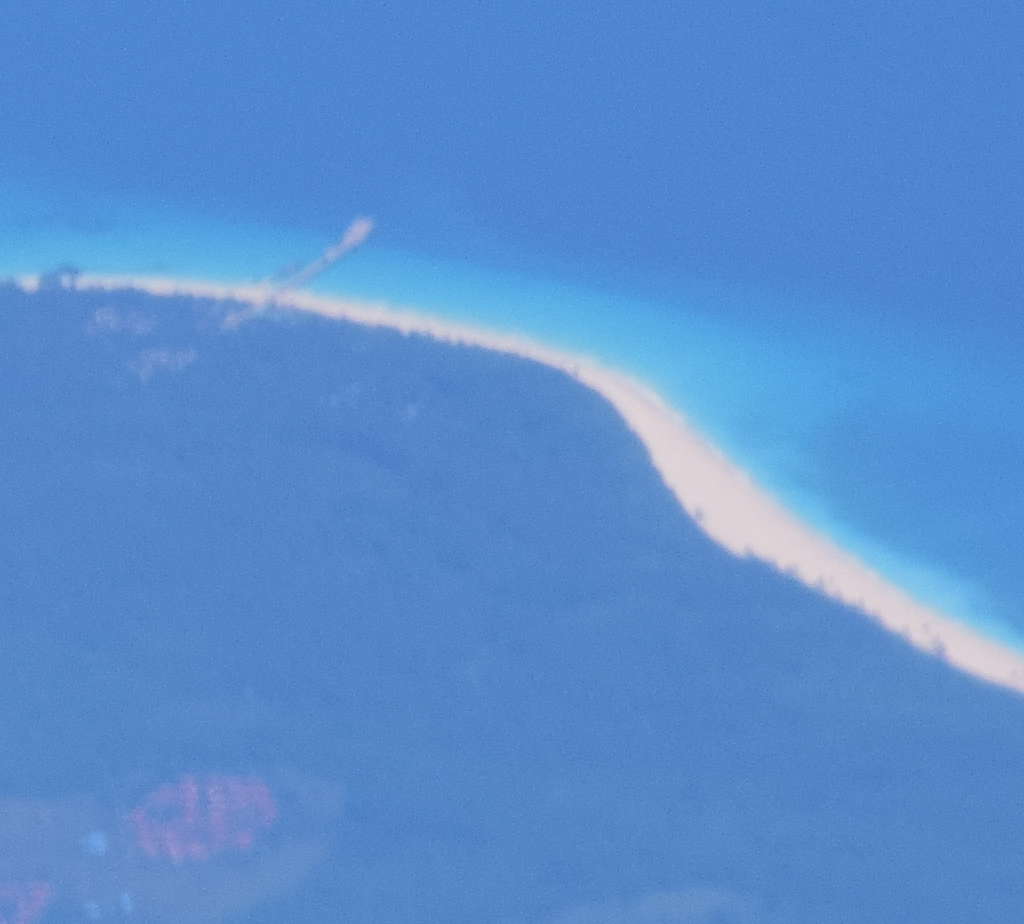 Chaura island 200mm lens shot Emirates DXB - KUL flight