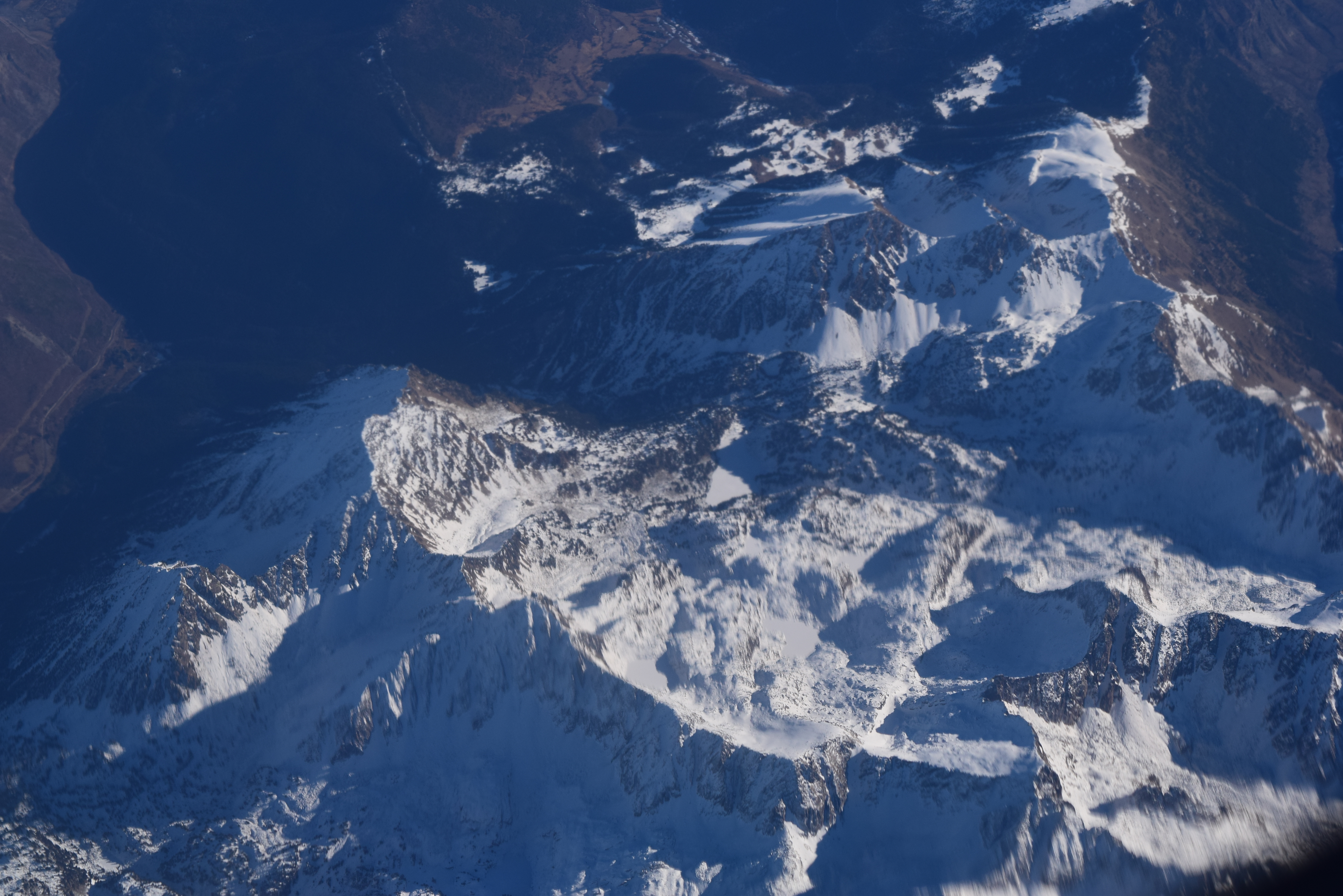 Pyrenees seen from the plane, Easyjet PMI - STN flight