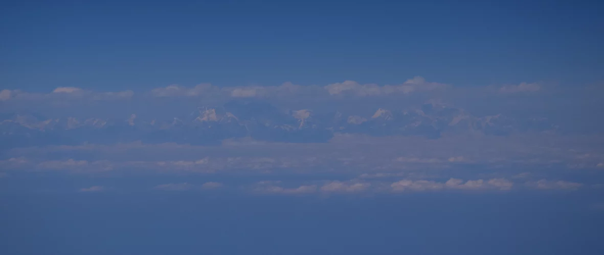 Himalaya as seen from the plane