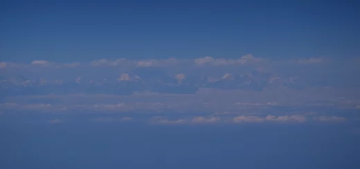 Himalaya as seen from the plane