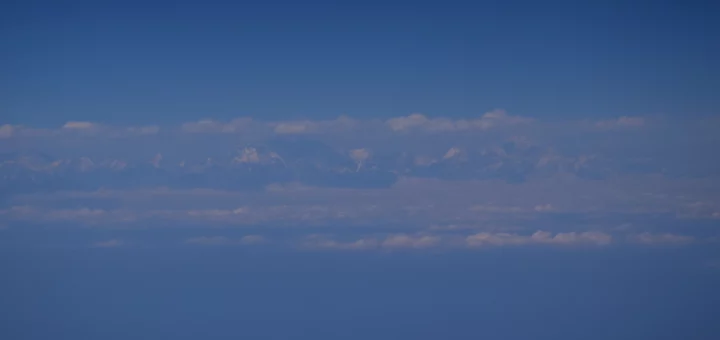 Himalaya as seen from the plane