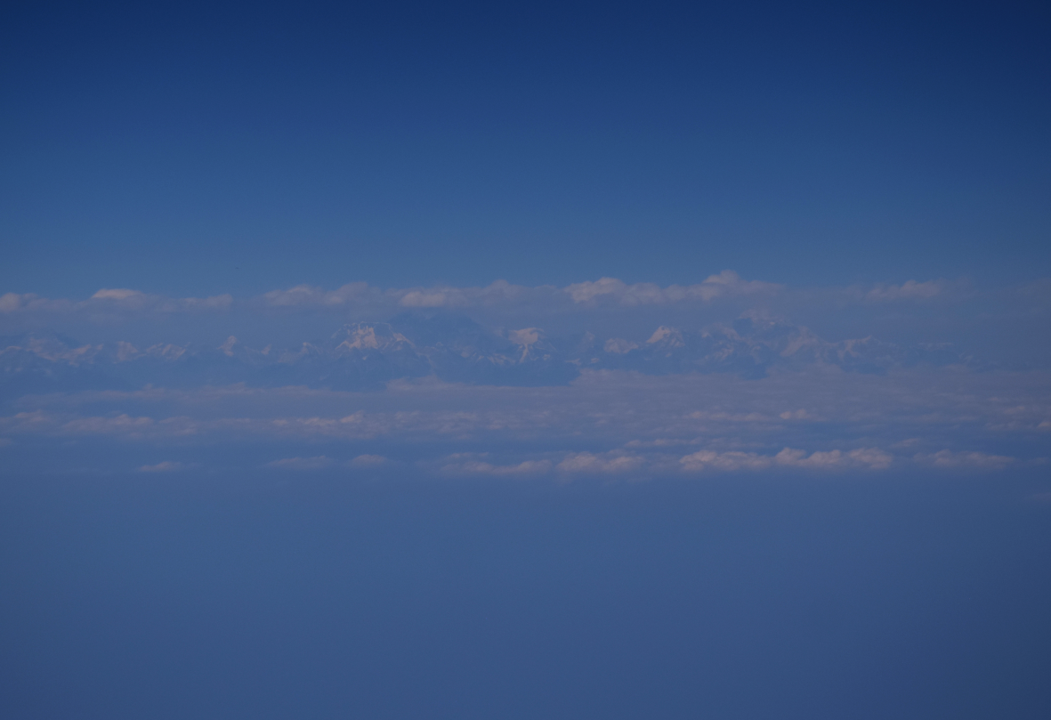 Himalaya as seen from the plane