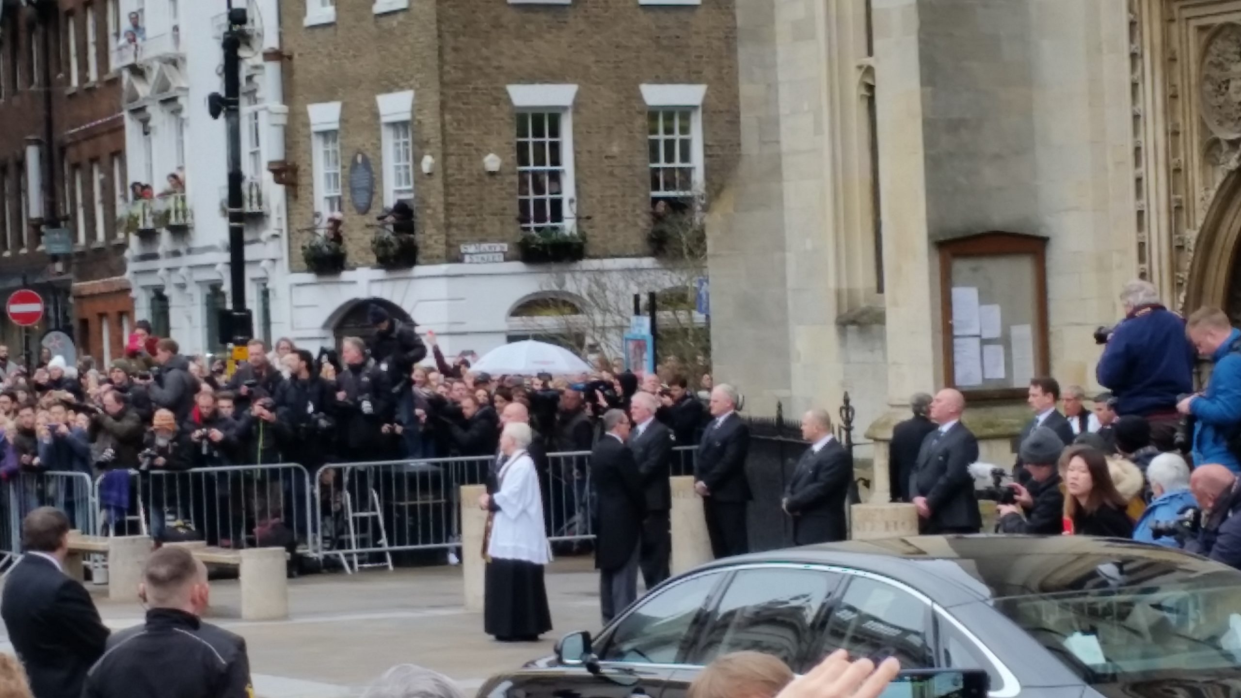 Stephen Hawking's funeral beginning