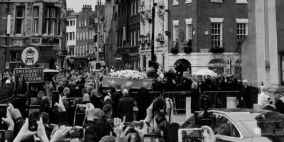 Stephen Hawking's funeral coffin to Great St Mary's Church in Cambridge