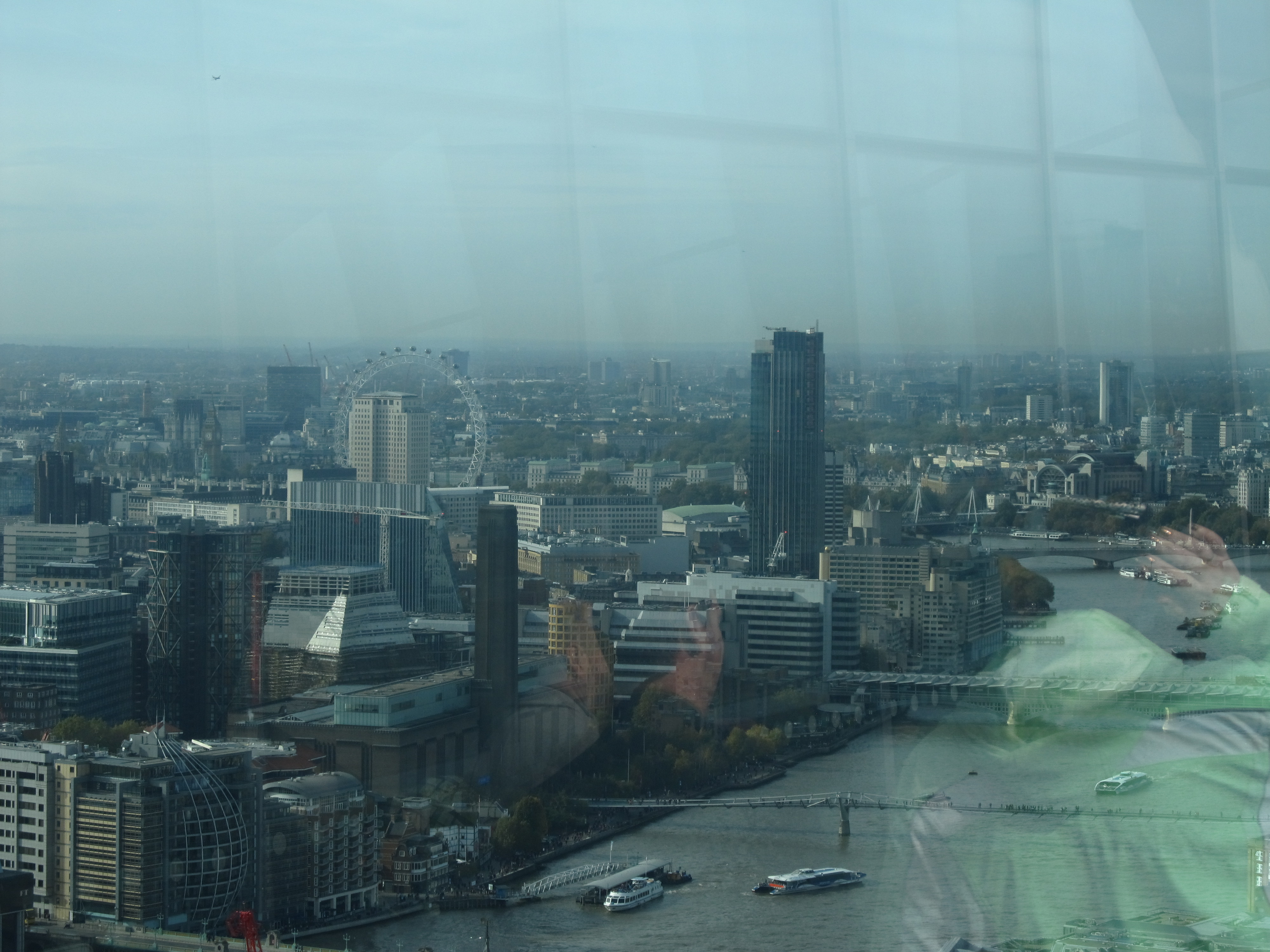 London Eye seen from Walkie Talkie Sky Garden