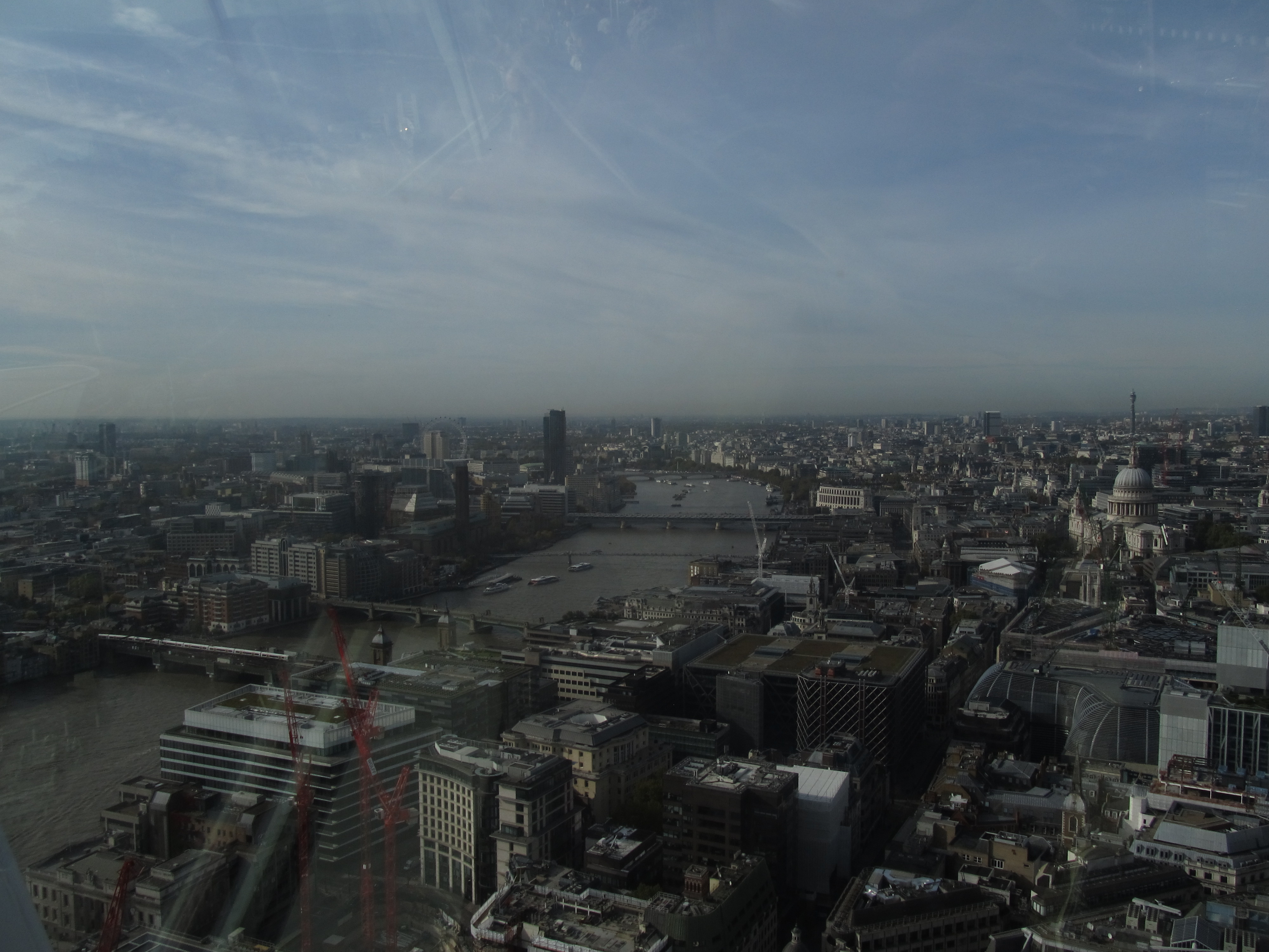 West Greater London and Thames seen from Walkie Talkie Sky Garden
