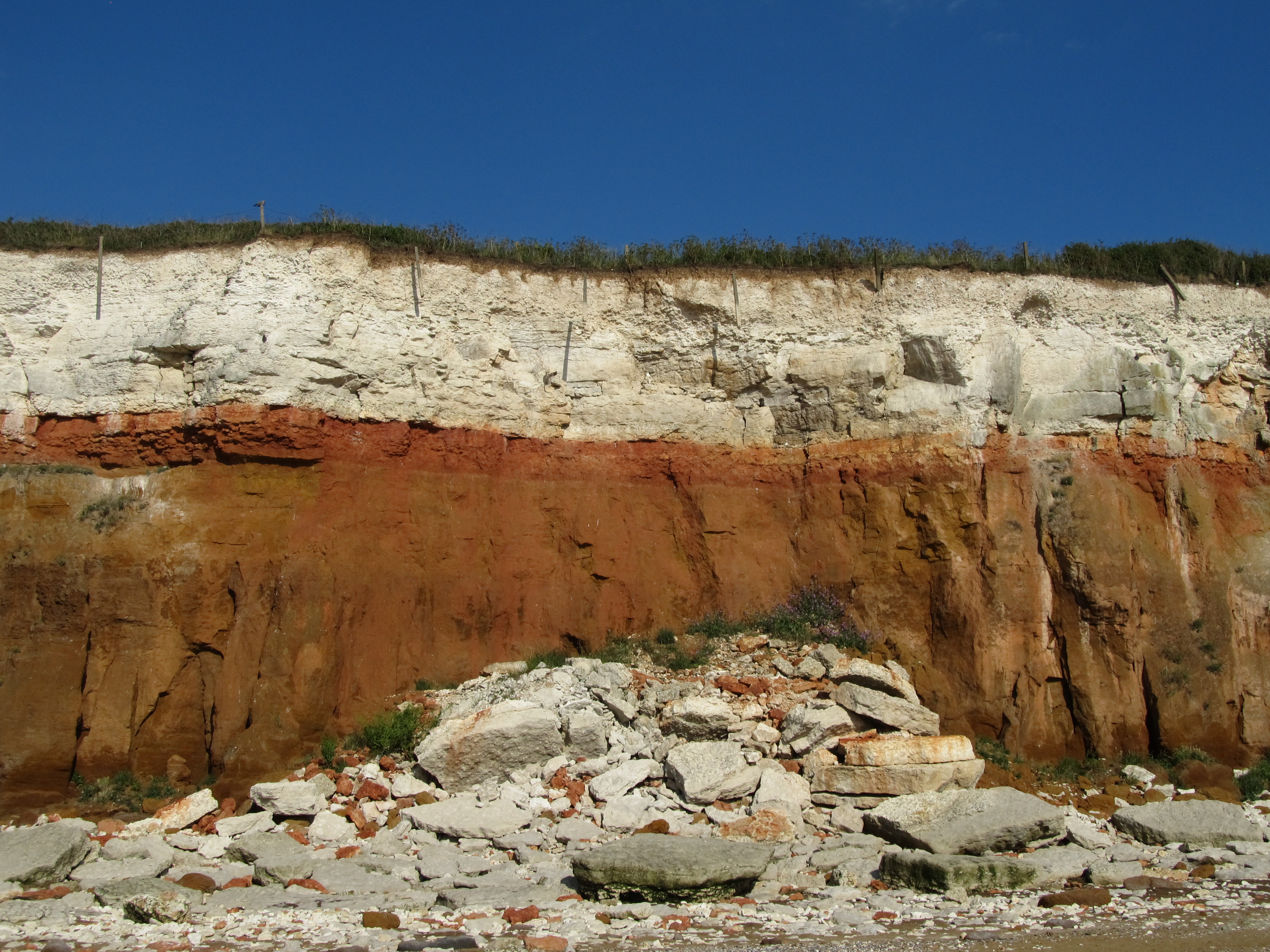 The Hunstanton cliff and impact of storm surges