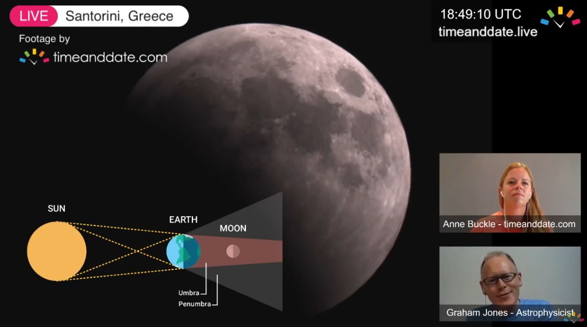 2018 total lunar eclipse live stream from TimeAndDate.com