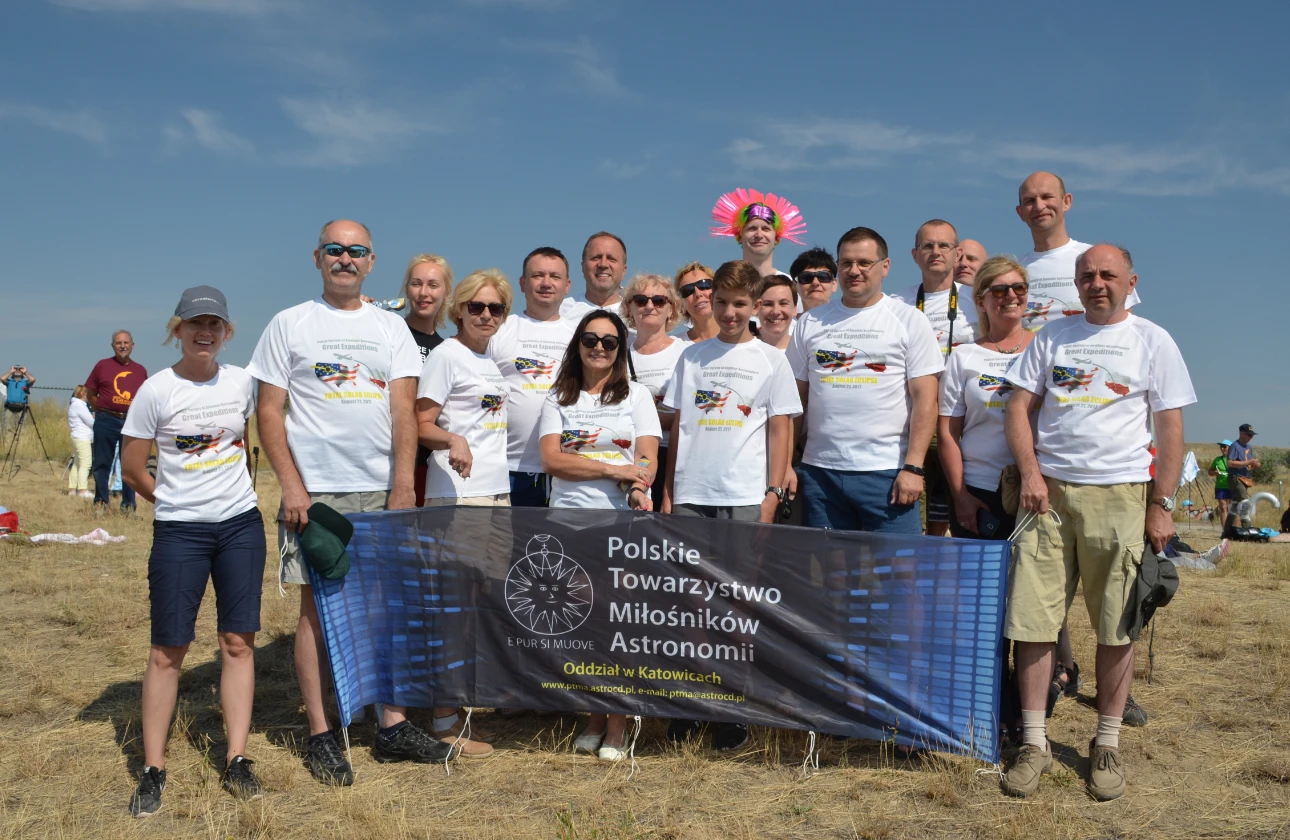 Total solar eclipse 2017 Polish Society of Amateur Astronomers group photo