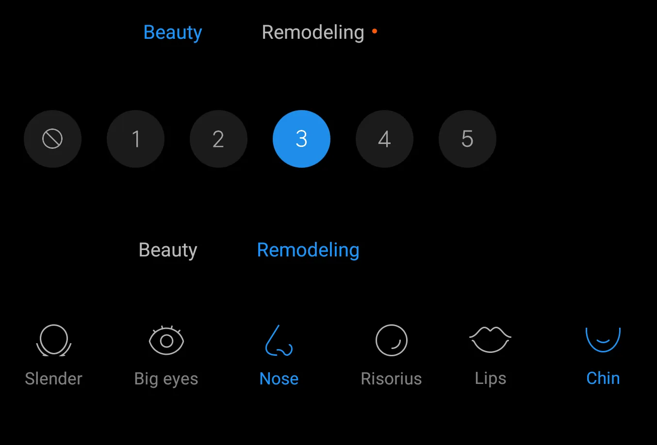 Xiaomi Mi 8 (Global version) Beauty face and remodelling options