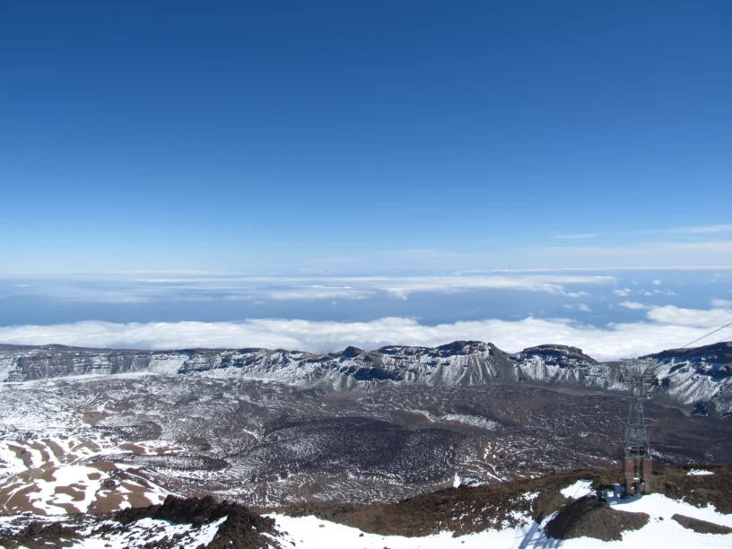 Tenerife blue sky view from Teide