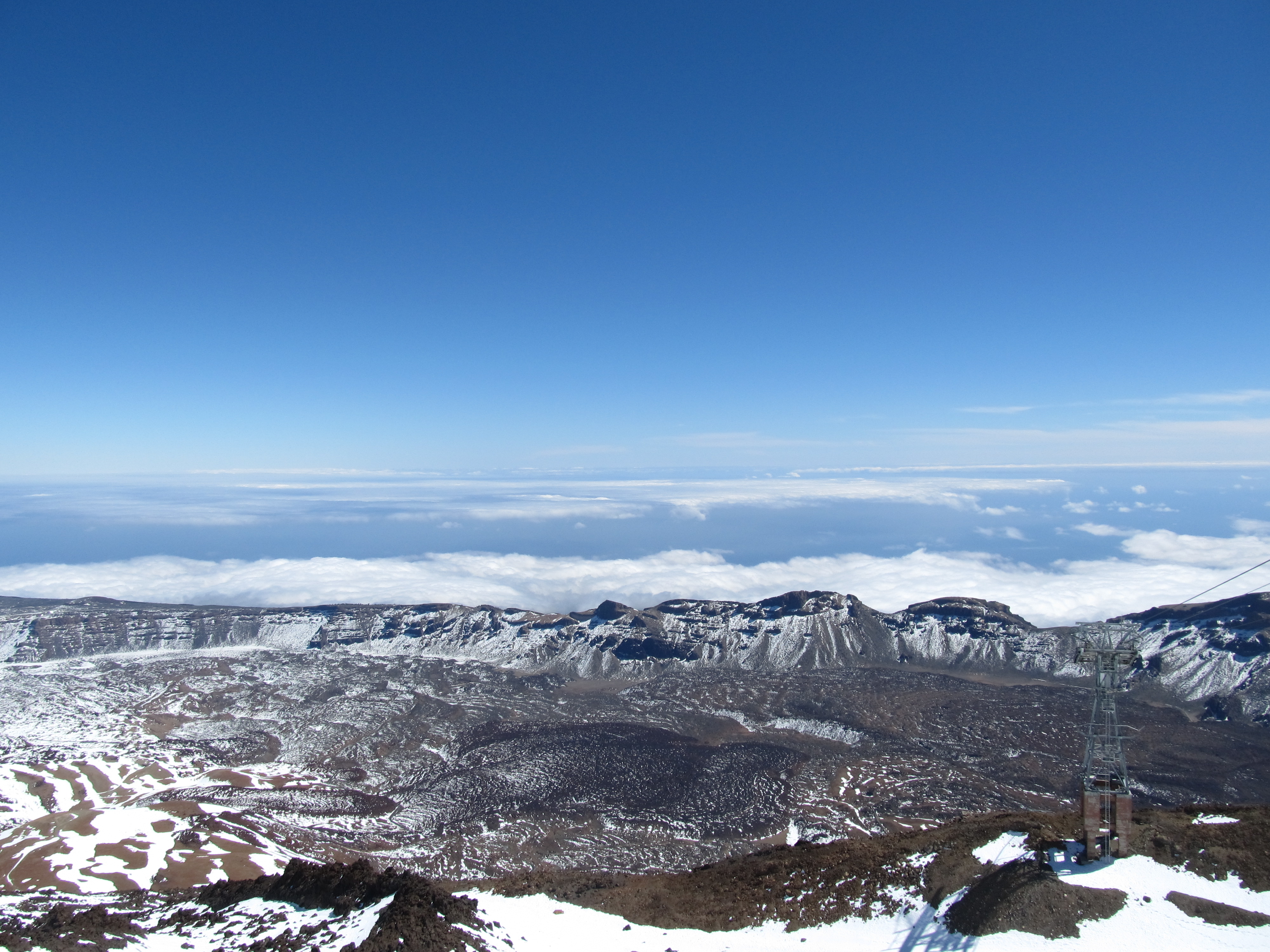 Capping inversion seen from Pico del Teide