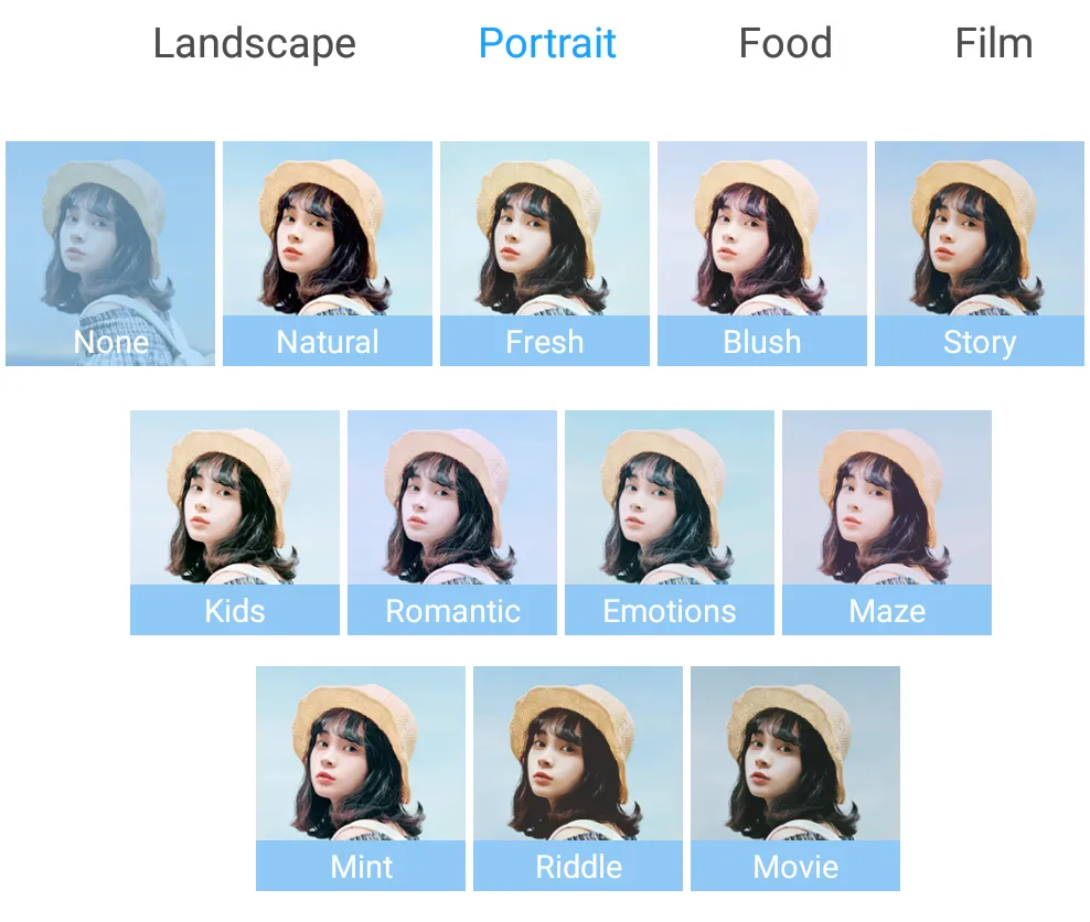 Xiaomi mi 8 6GB 128GB (Global version) Portrait filters