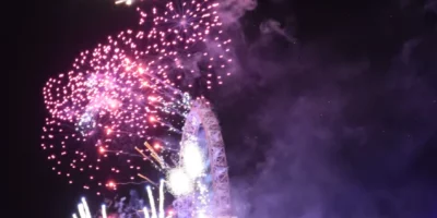 New Year Eve London Lambeth Bridge