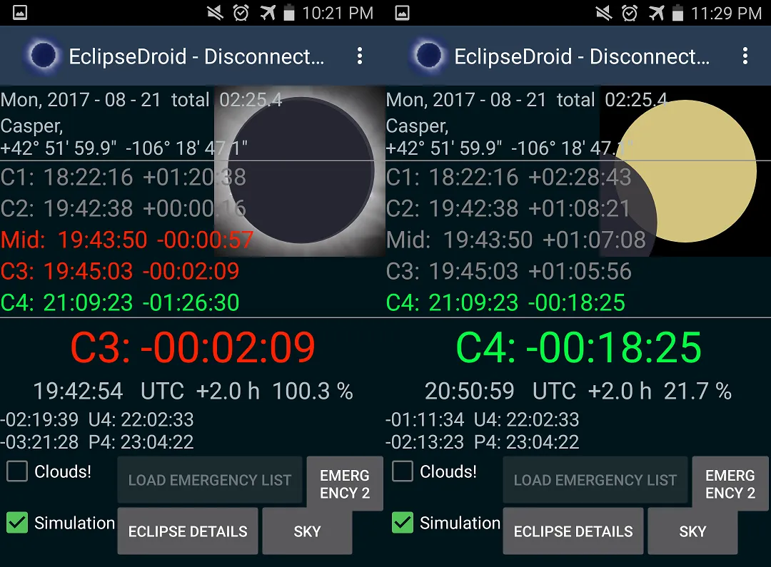 Eclipse Droid application