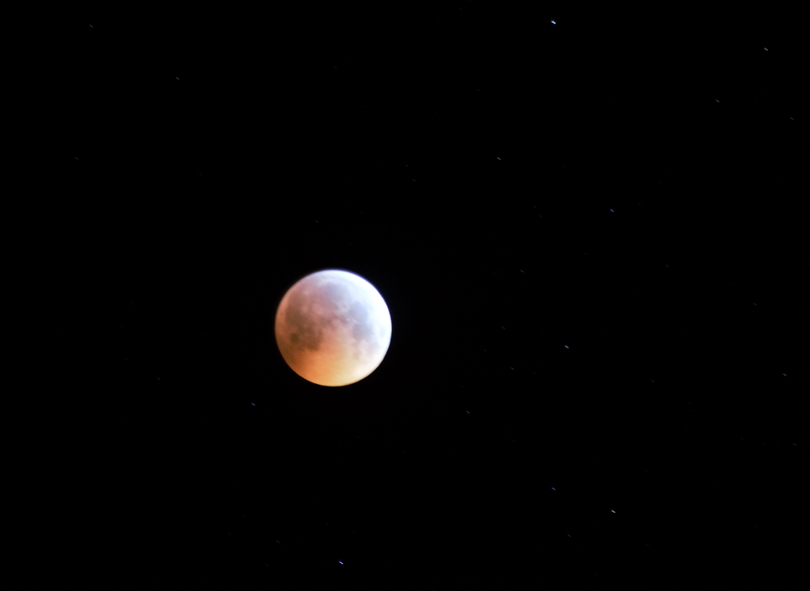 Total lunar eclipse 2019 in Burrow, Suffolk, UK