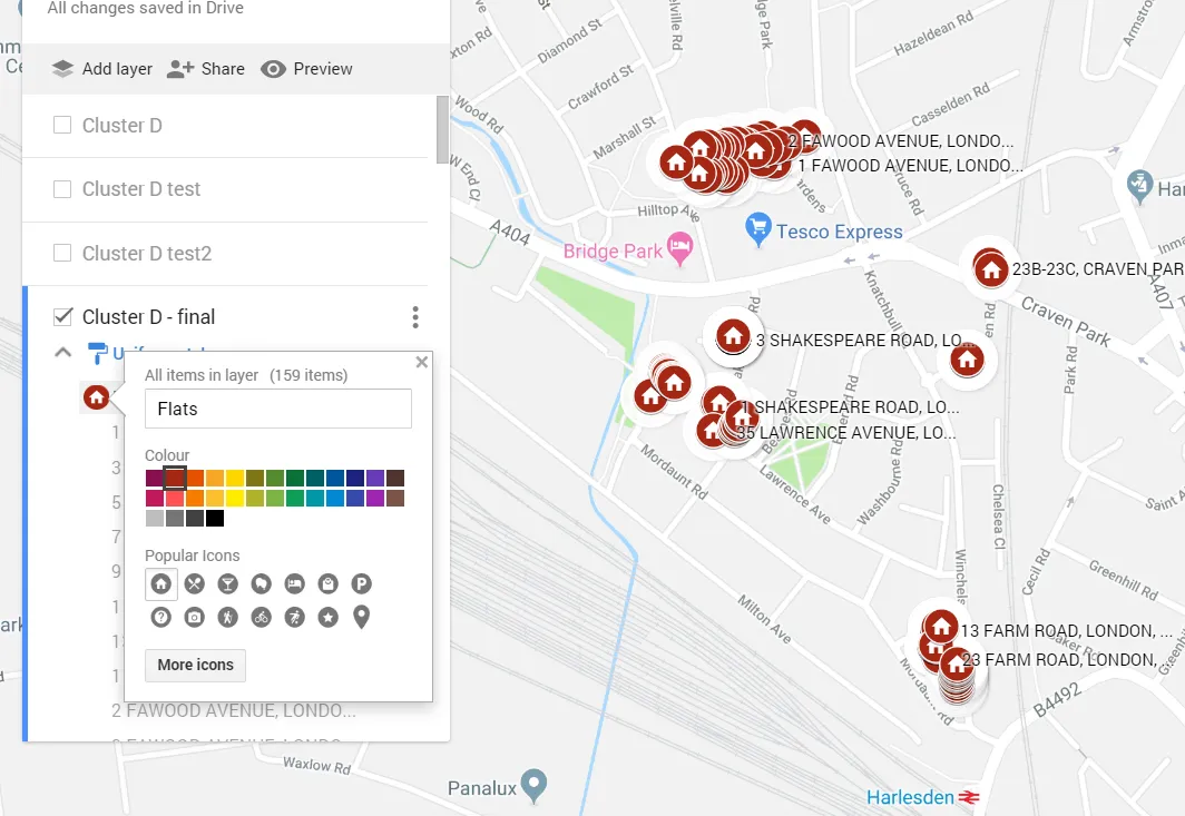 GoogleMyMaps layer finished change data properties