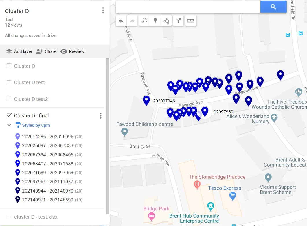 GoogleMyMaps layer finished change data properties_legend