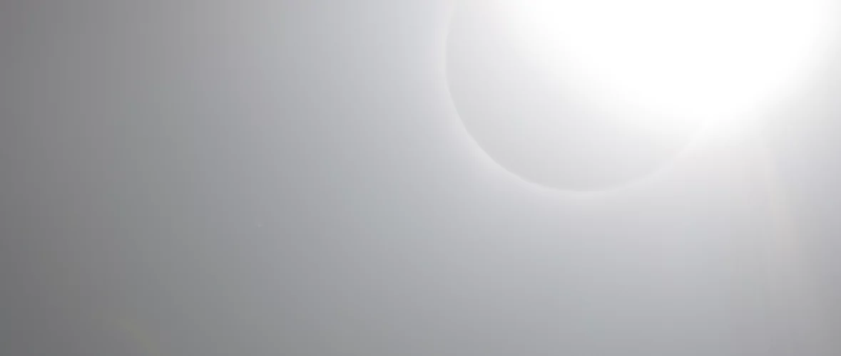 Solar corona outside of totality