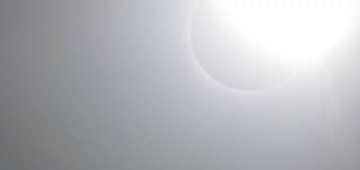 Solar corona outside of totality