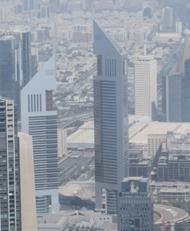 Emirates Towers from Burj Khalifa