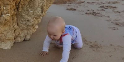 Toddler on the beach Basia Krukar