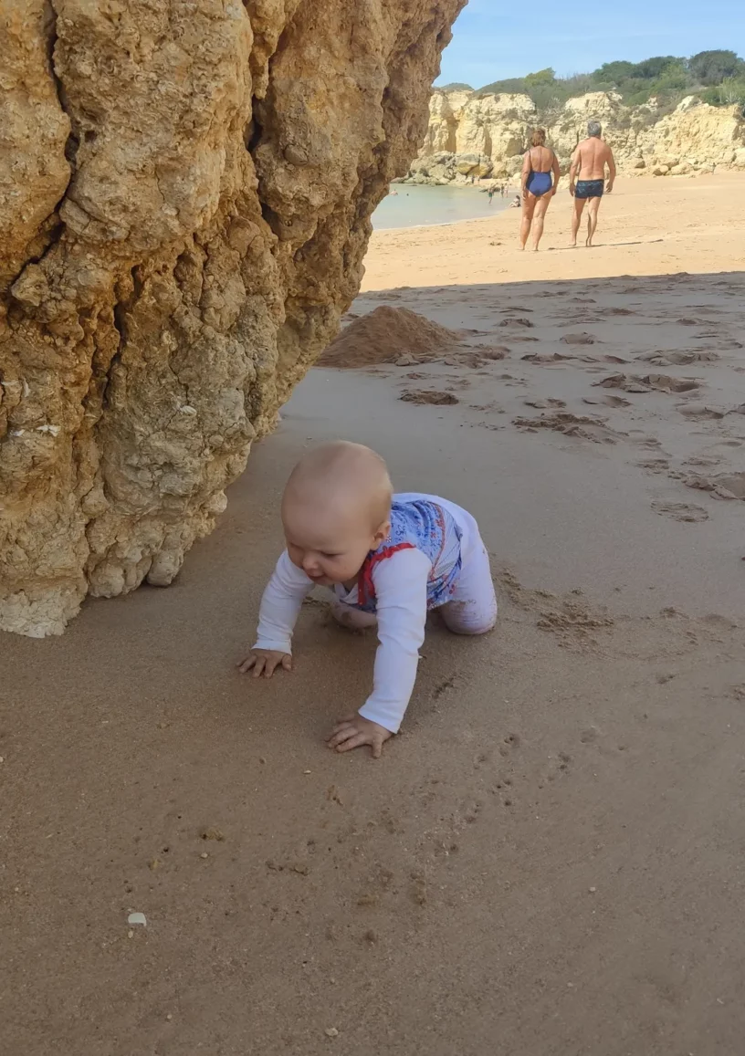 Toddler on the beach Basia Krukar