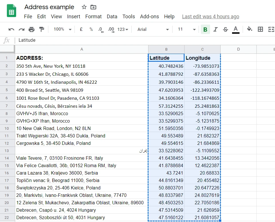 Google Sheets address copy2