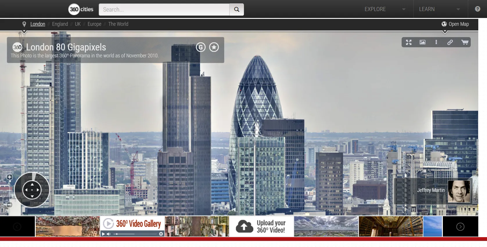360 cities gigapixels London